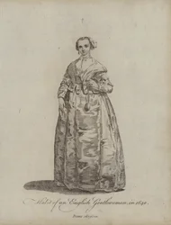 Hábito de una dama inglesa en 1640